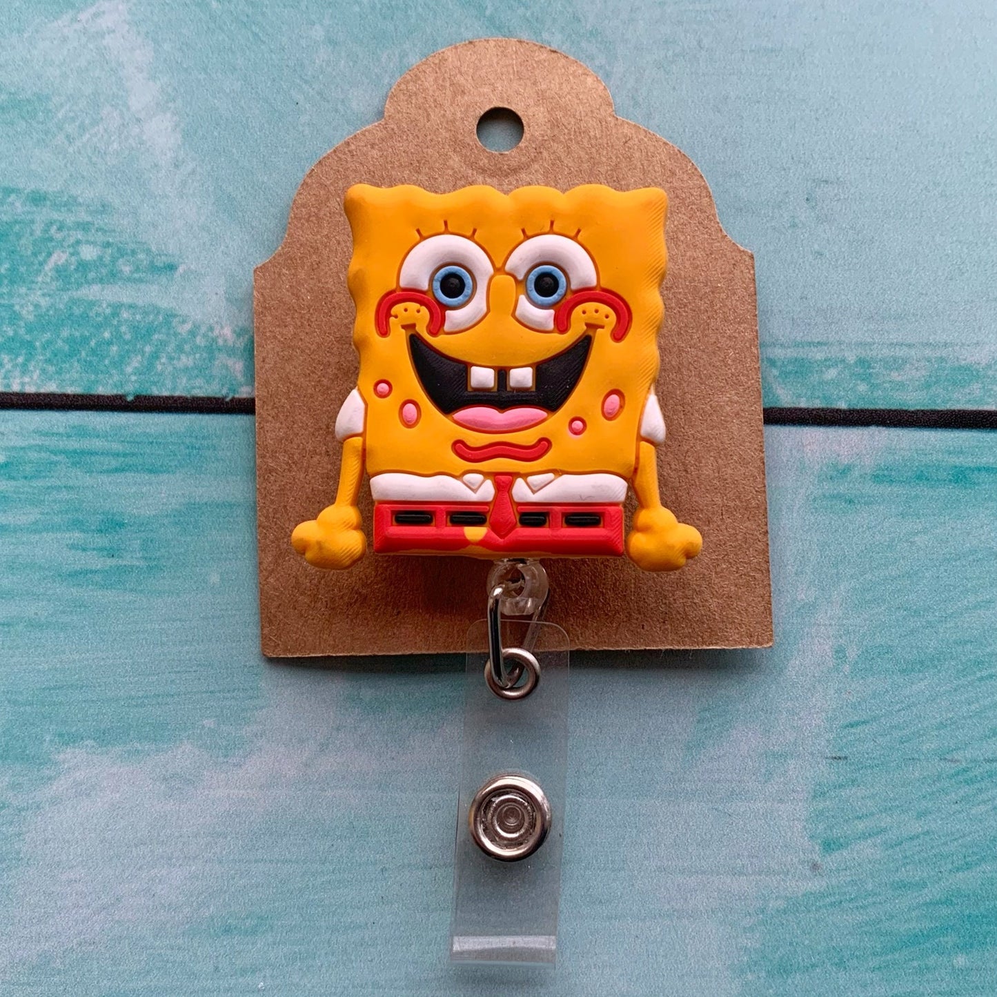 Porta credencial Retráctil Bob esponja