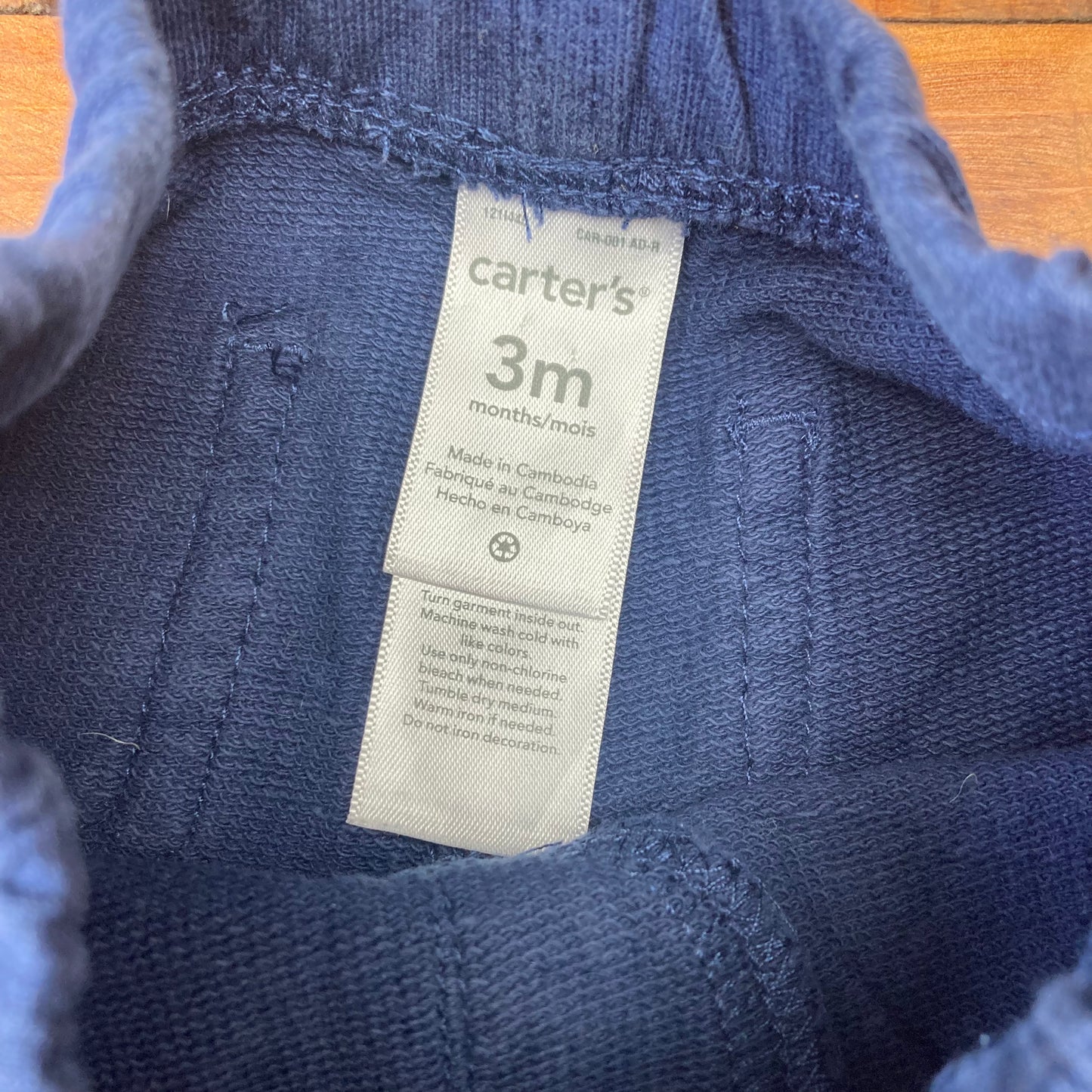 Calza azul 3 meses.