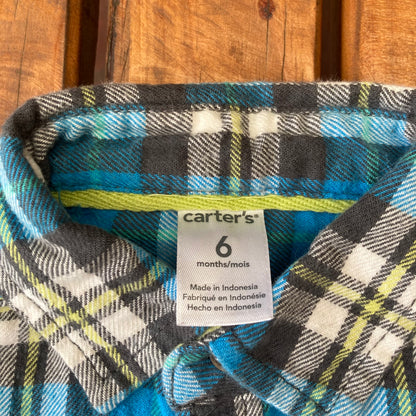 Camisa cuadrillé 6 meses.