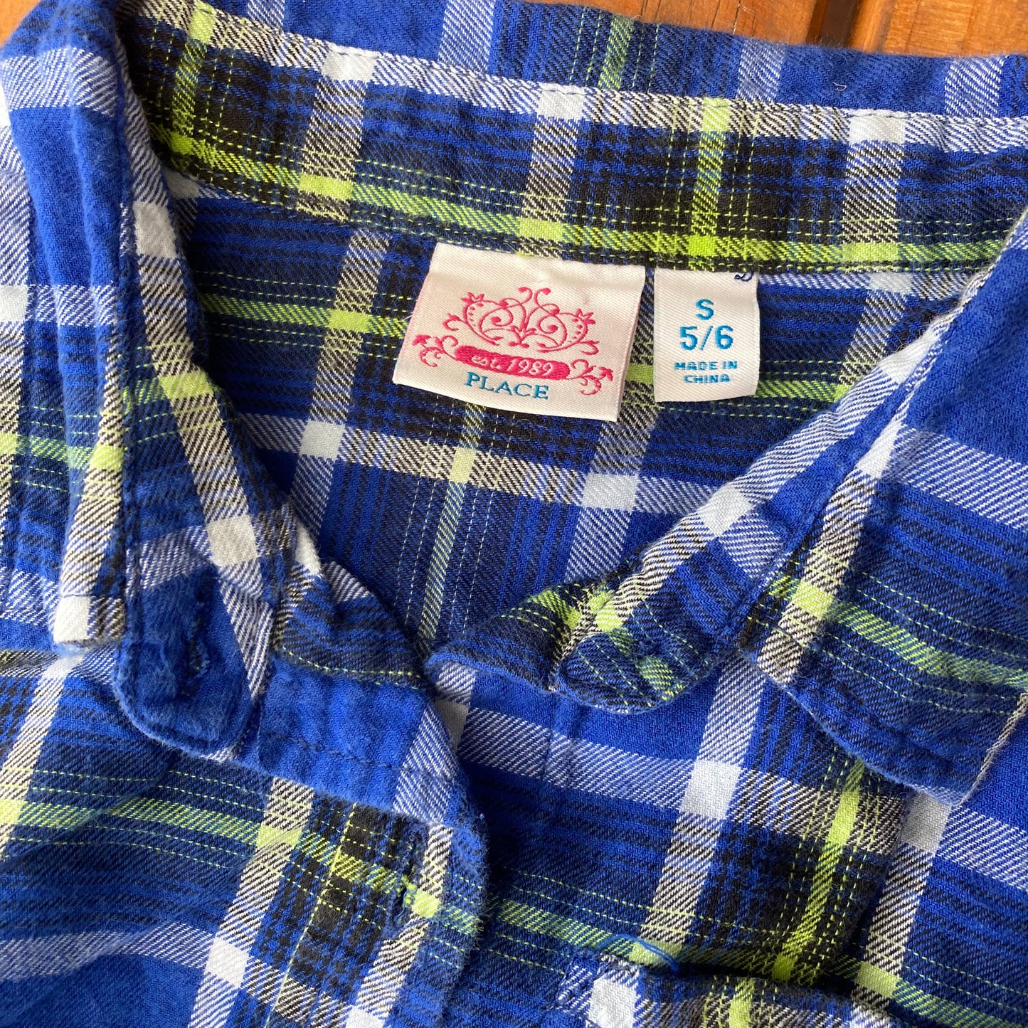 Blusa Vestido cuadrillé 5 - 6 años.