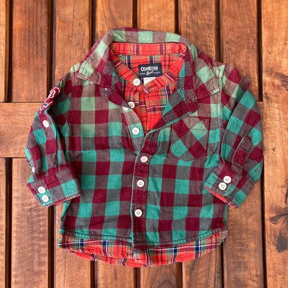 Camisa cuadrillé 9 meses.