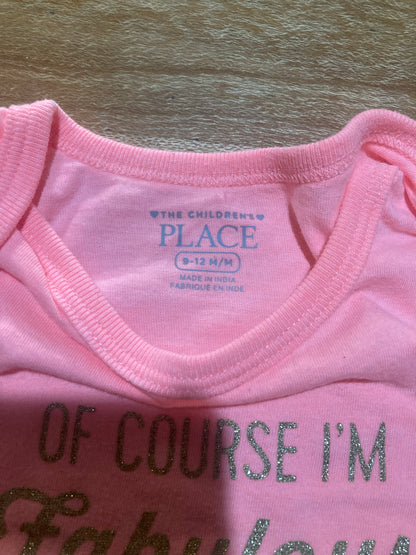 Body rosado Talla 9-12 meses