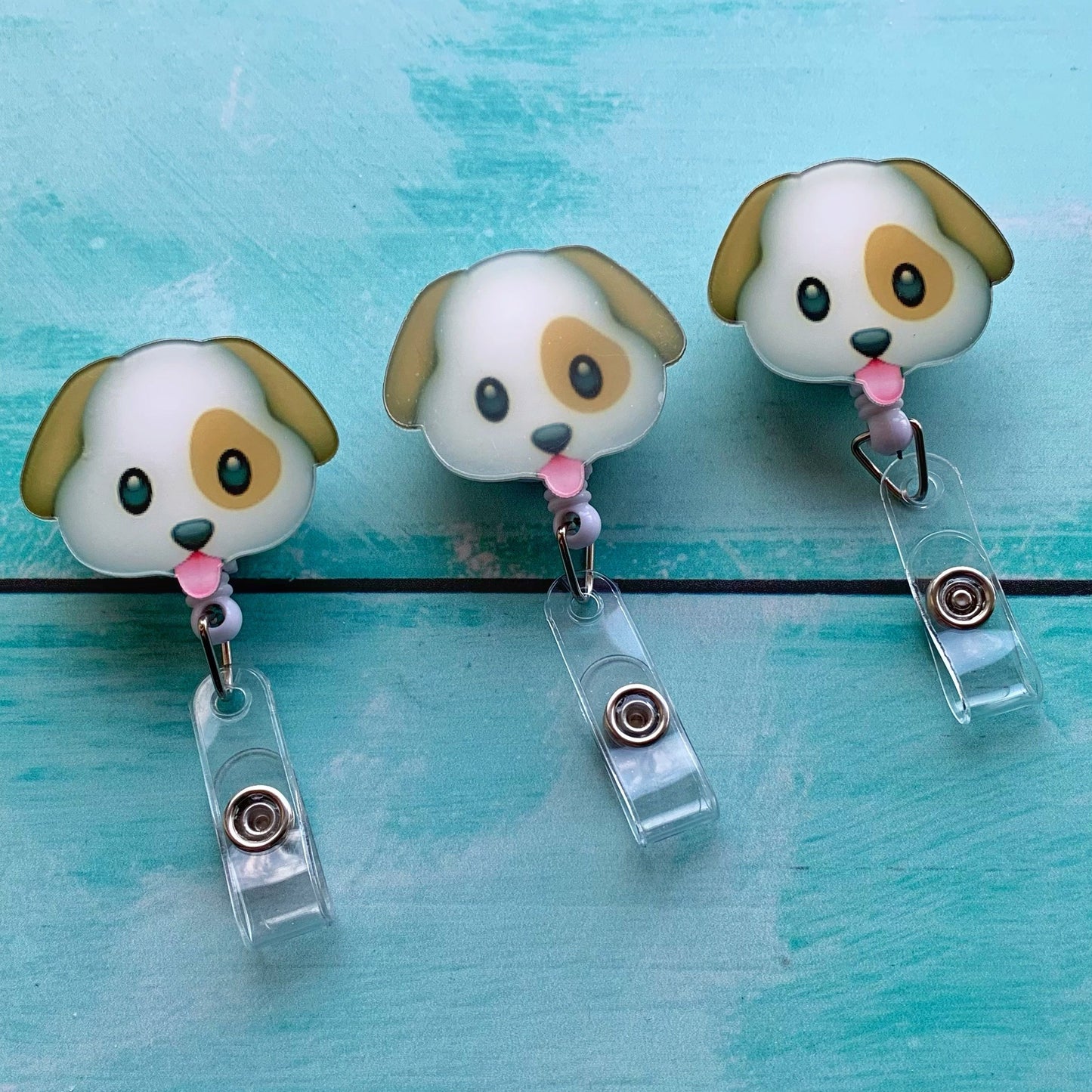 Porta credencial Retráctil Perro emoji